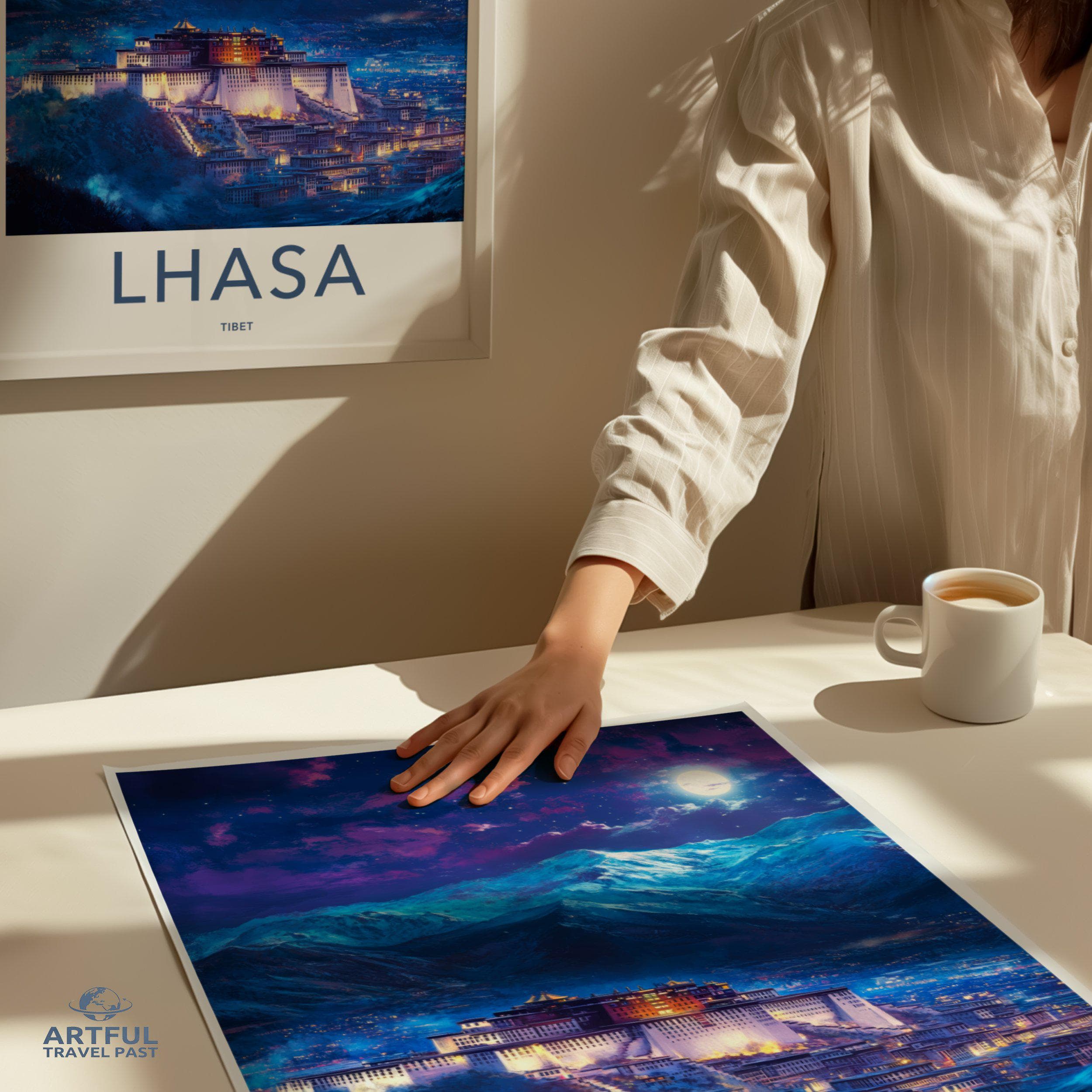 Lhasa Poster - Tibet Wall Art
