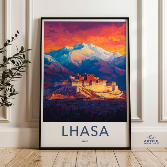 Lhasa Poster - Tibet Wall Art
