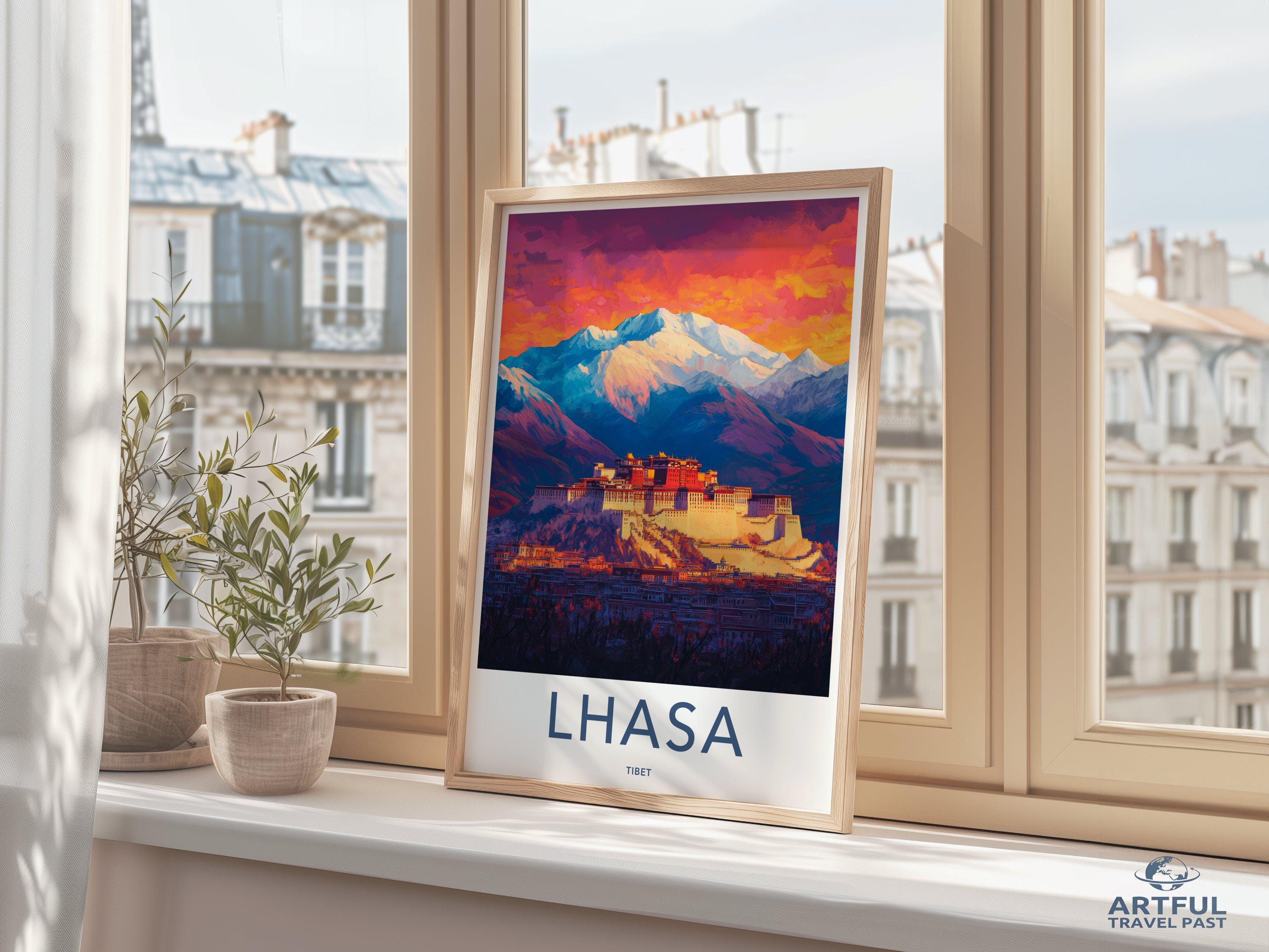 Lhasa Poster - Tibet Wall Art