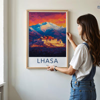 Lhasa Poster - Tibet Wall Art