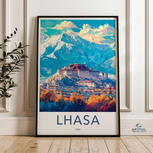 Lhasa Poster - Tibet Wall Art