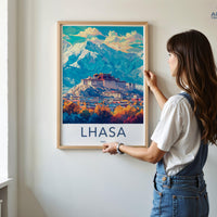 Lhasa Poster - Tibet Wall Art