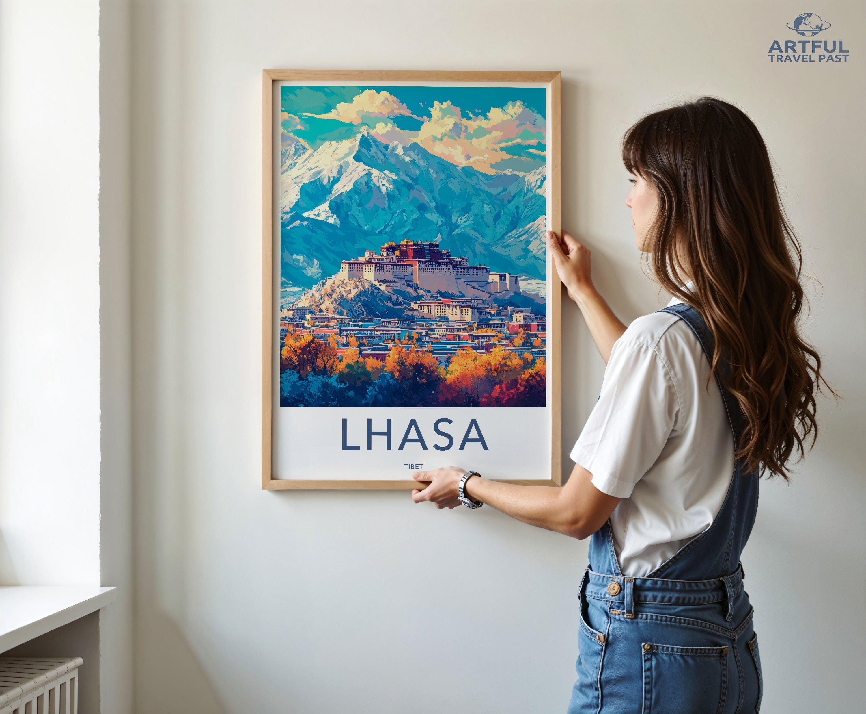 Lhasa Poster - Tibet Wall Art