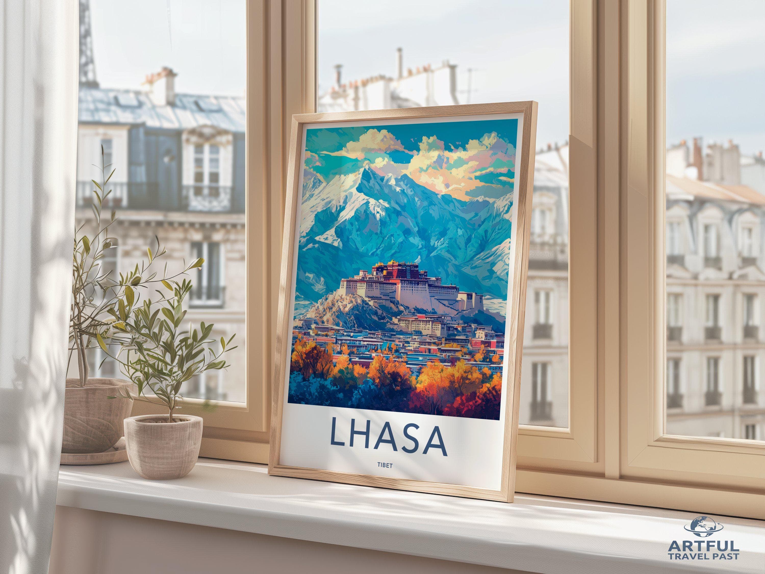 Lhasa Poster - Tibet Wall Art