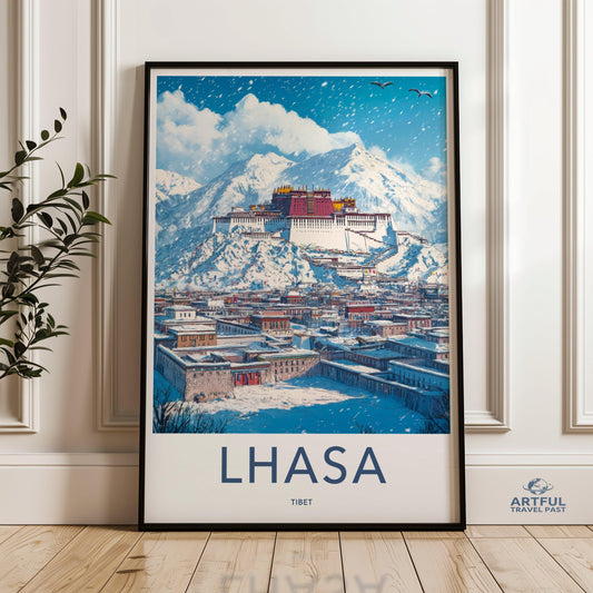 Lhasa Poster - Tibet Wall Art