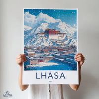 Lhasa Poster - Tibet Wall Art