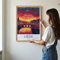 Liege Poster - Belgium Wall Art