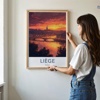 Liege Poster - Belgium Wall Art