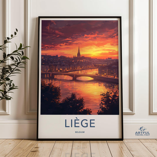 Liege Poster - Belgium Wall Art