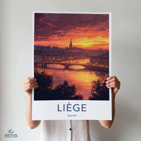 Liege Poster - Belgium Wall Art