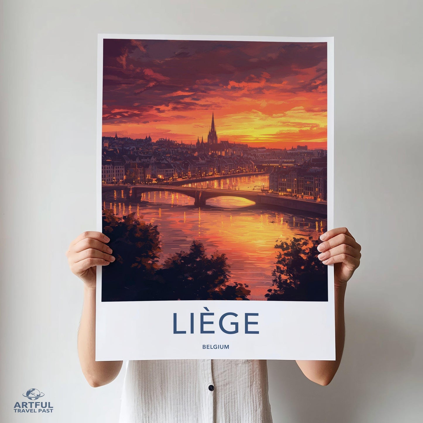 Liege Poster - Belgium Wall Art