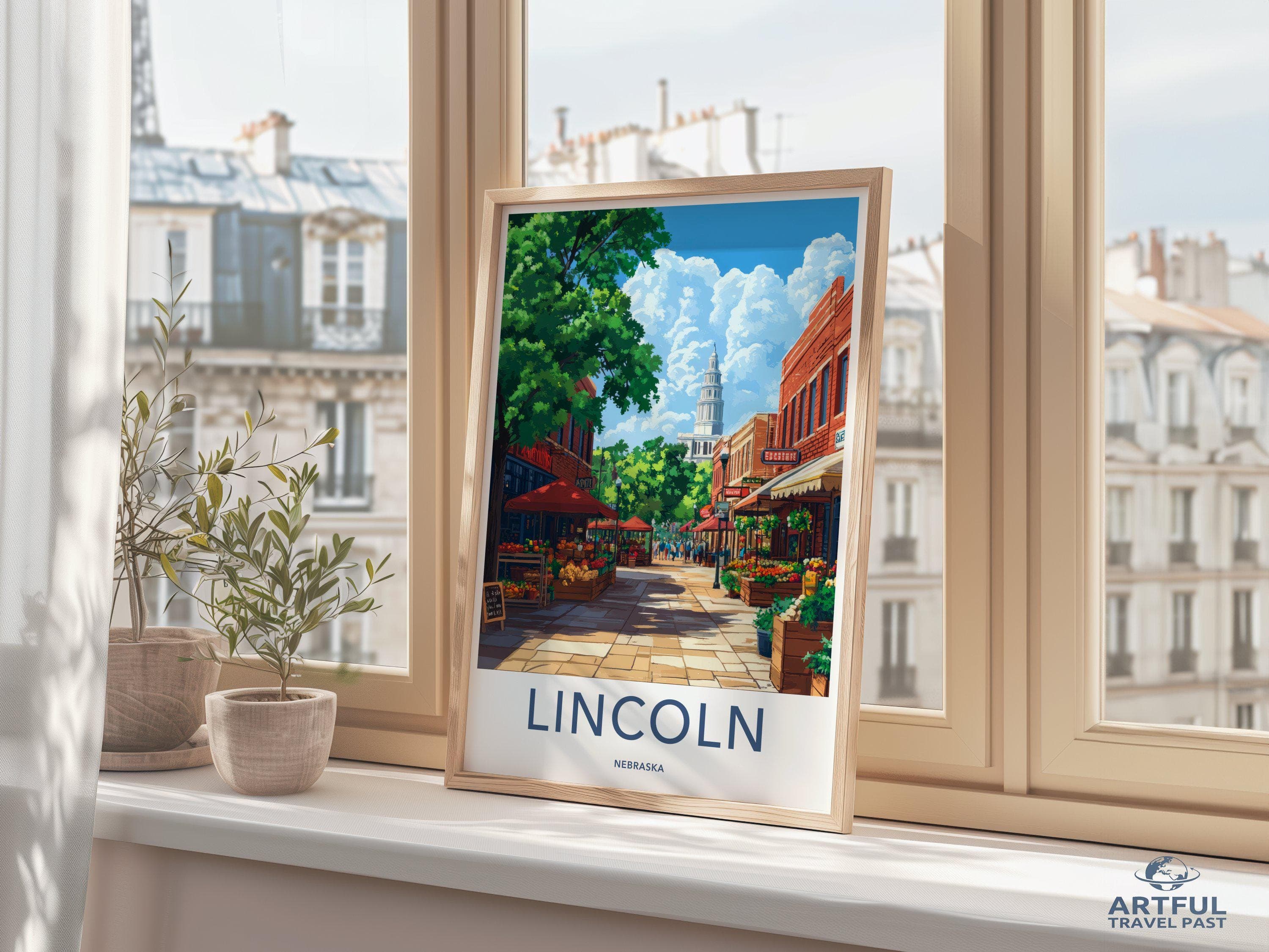 Lincoln Poster - Nebraska Wall Art
