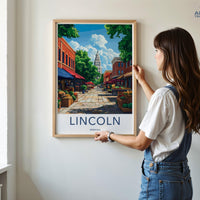 Lincoln Poster - Nebraska Wall Art