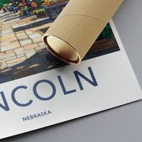 Lincoln Poster - Nebraska Wall Art