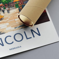 Lincoln Poster - Nebraska Wall Art