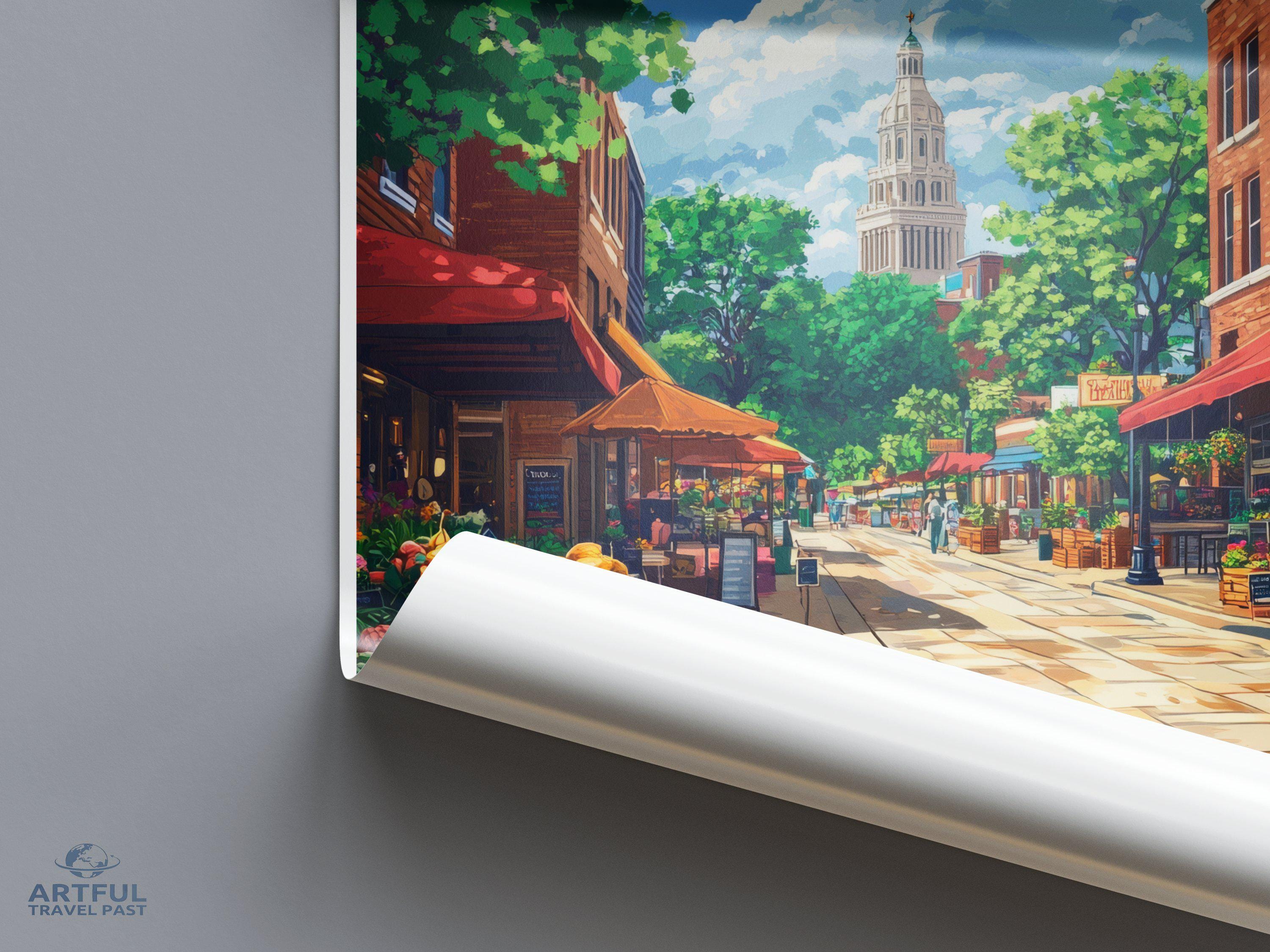 Lincoln Poster - Nebraska Wall Art