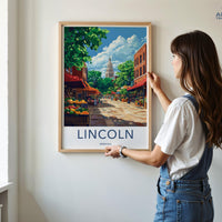 Lincoln Poster - Nebraska Wall Art
