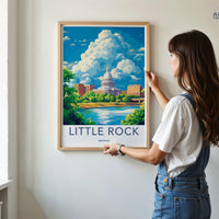 Little Rock Poster | Arkansas Wall Art | America Decor
