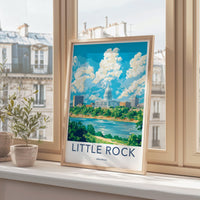 Little Rock Poster | Arkansas Wall Art | America Decor