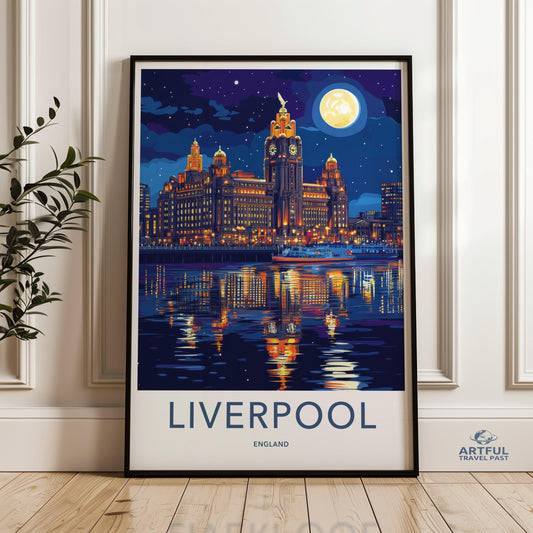 Liverpool Poster - England Wall Art