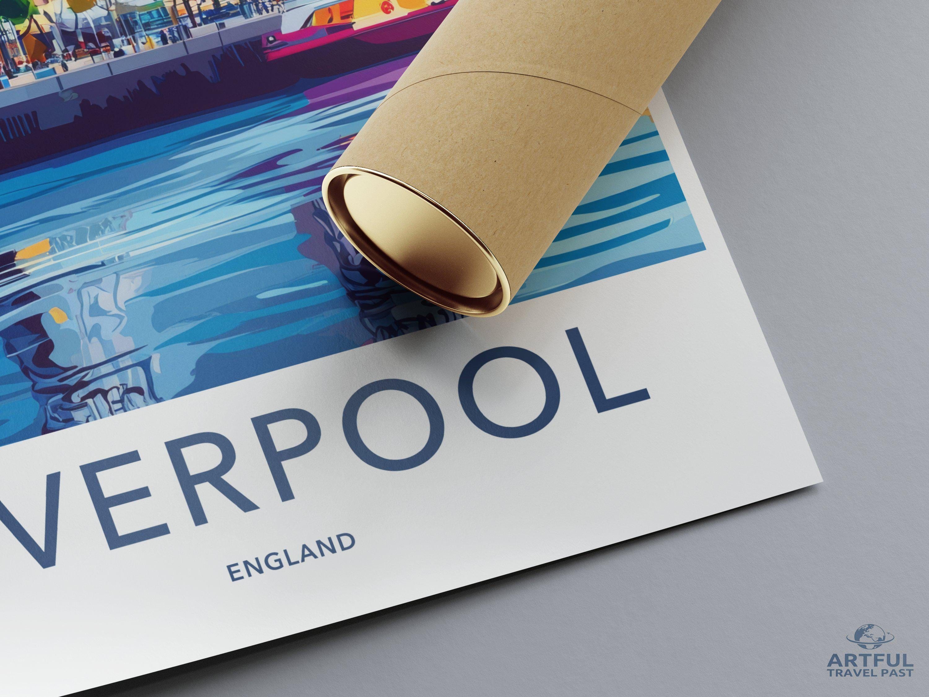 Liverpool Poster - England Wall Art