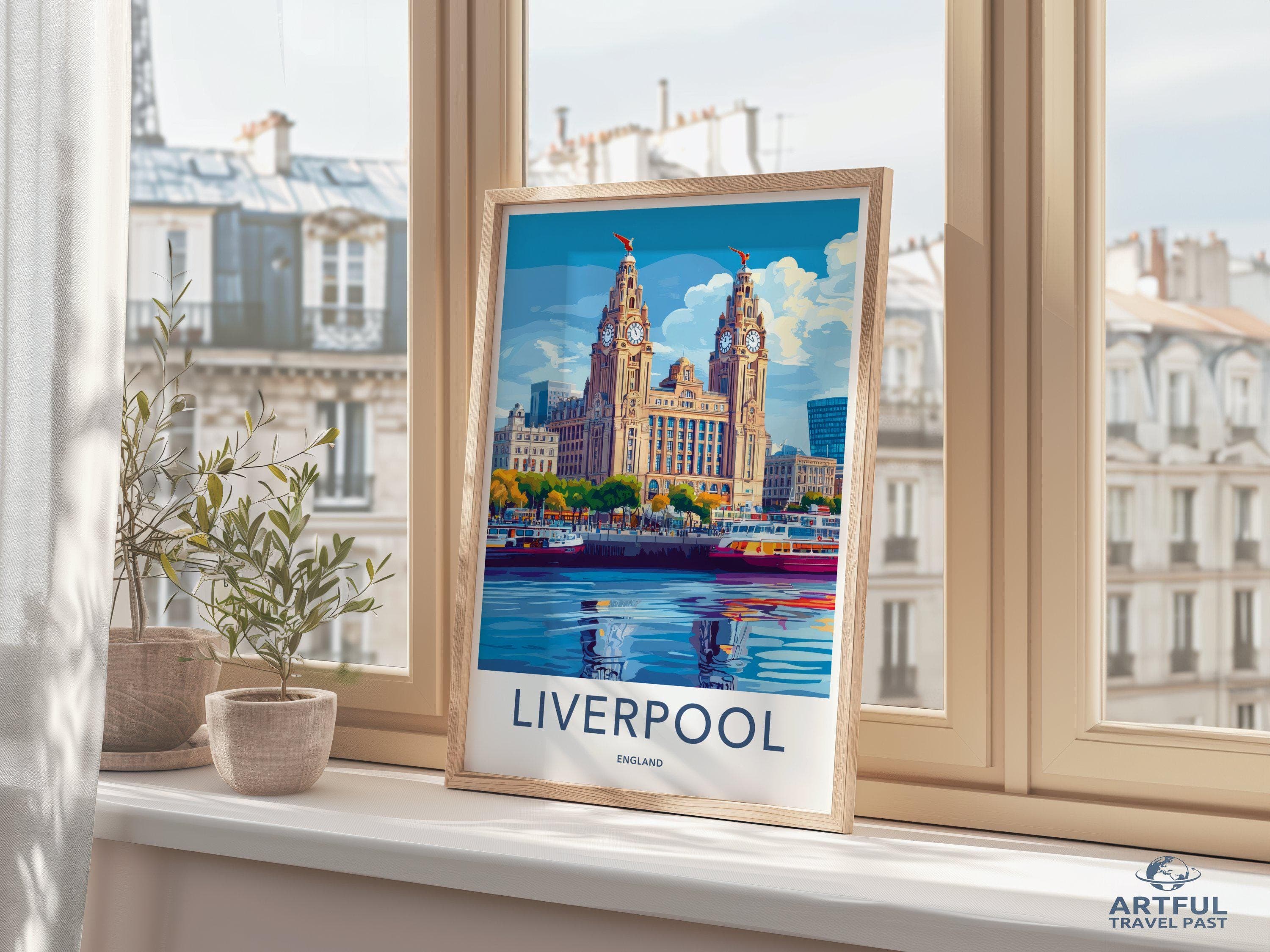 Liverpool Poster - England Wall Art