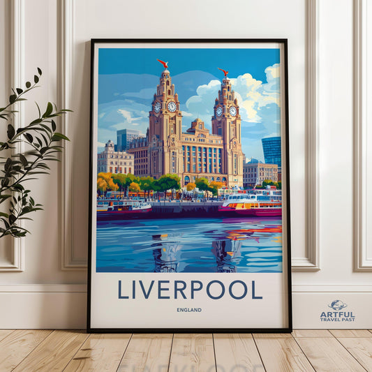 Liverpool Poster - England Wall Art