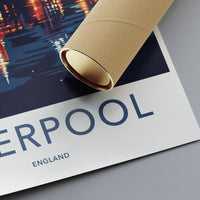 Liverpool Poster | England Wall Art | UK Decor