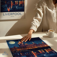 Liverpool Poster | England Wall Art | UK Decor