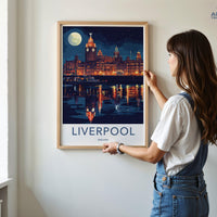 Liverpool Poster | England Wall Art | UK Decor