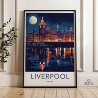 Liverpool Poster | England Wall Art | UK Decor