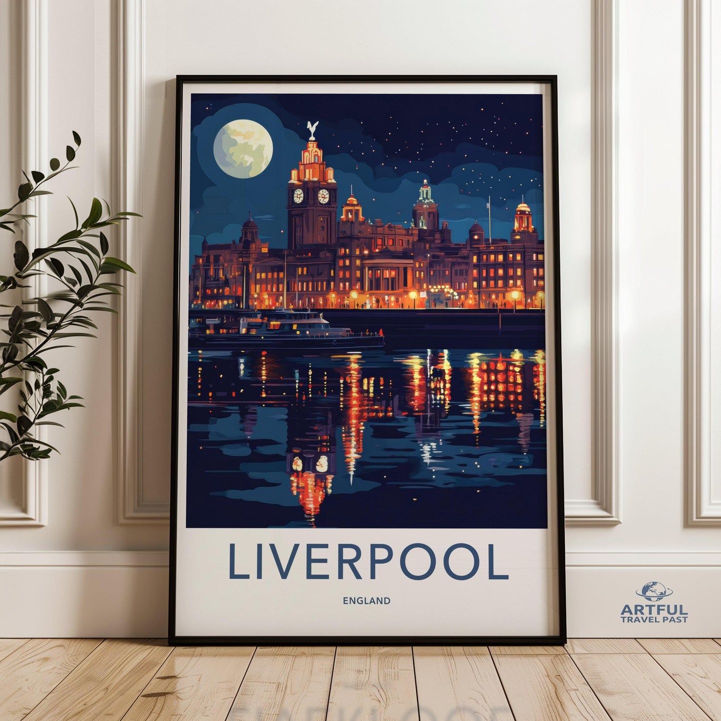 Liverpool Poster | England Wall Art | UK Decor