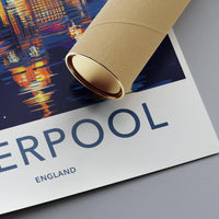 Liverpool Poster | England Wall Art | UK Decor