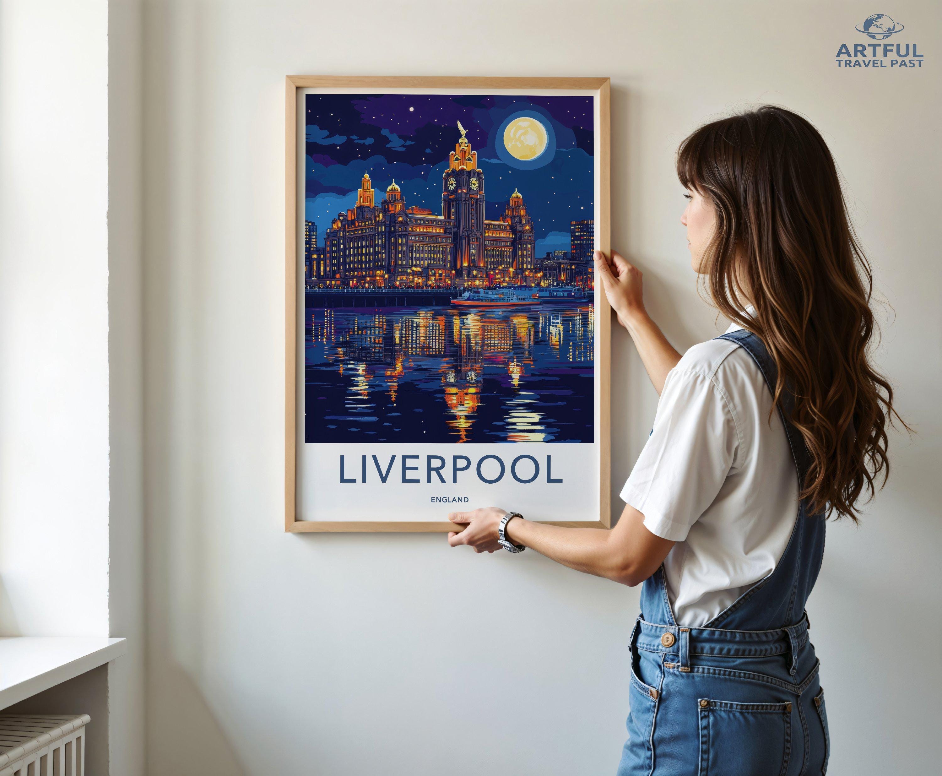 Liverpool Poster | England Wall Art | UK Decor