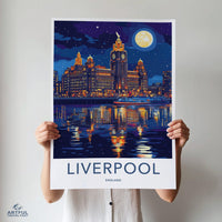 Liverpool Poster | England Wall Art | UK Decor