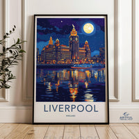 Liverpool Poster | England Wall Art | UK Decor