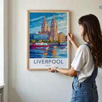 Liverpool Poster | England Wall Art | UK Decor