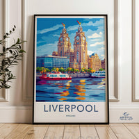 Liverpool Poster | England Wall Art | UK Decor