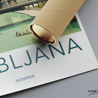 Ljubljana Poster - Slovenia Wall Art