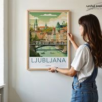 Ljubljana Poster - Slovenia Wall Art
