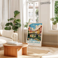 Ljubljana Poster - Slovenia Wall Art