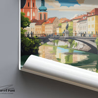 Ljubljana Poster - Slovenia Wall Art