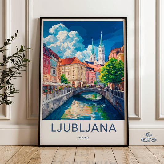 Ljubljana Poster - Slovenia Wall Art
