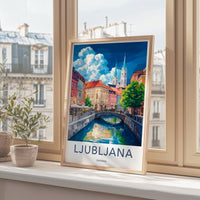Ljubljana Poster - Slovenia Wall Art