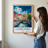 Ljubljana Poster - Slovenia Wall Art