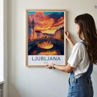 Ljubljana Poster - Slovenia Wall Art