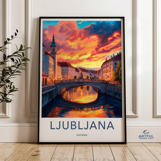 Ljubljana Poster - Slovenia Wall Art