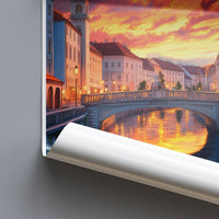 Ljubljana Poster - Slovenia Wall Art