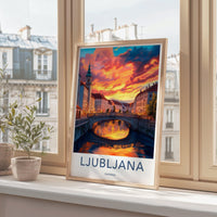 Ljubljana Poster - Slovenia Wall Art