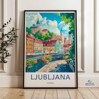 Ljubljana Poster - Slovenia Wall Art